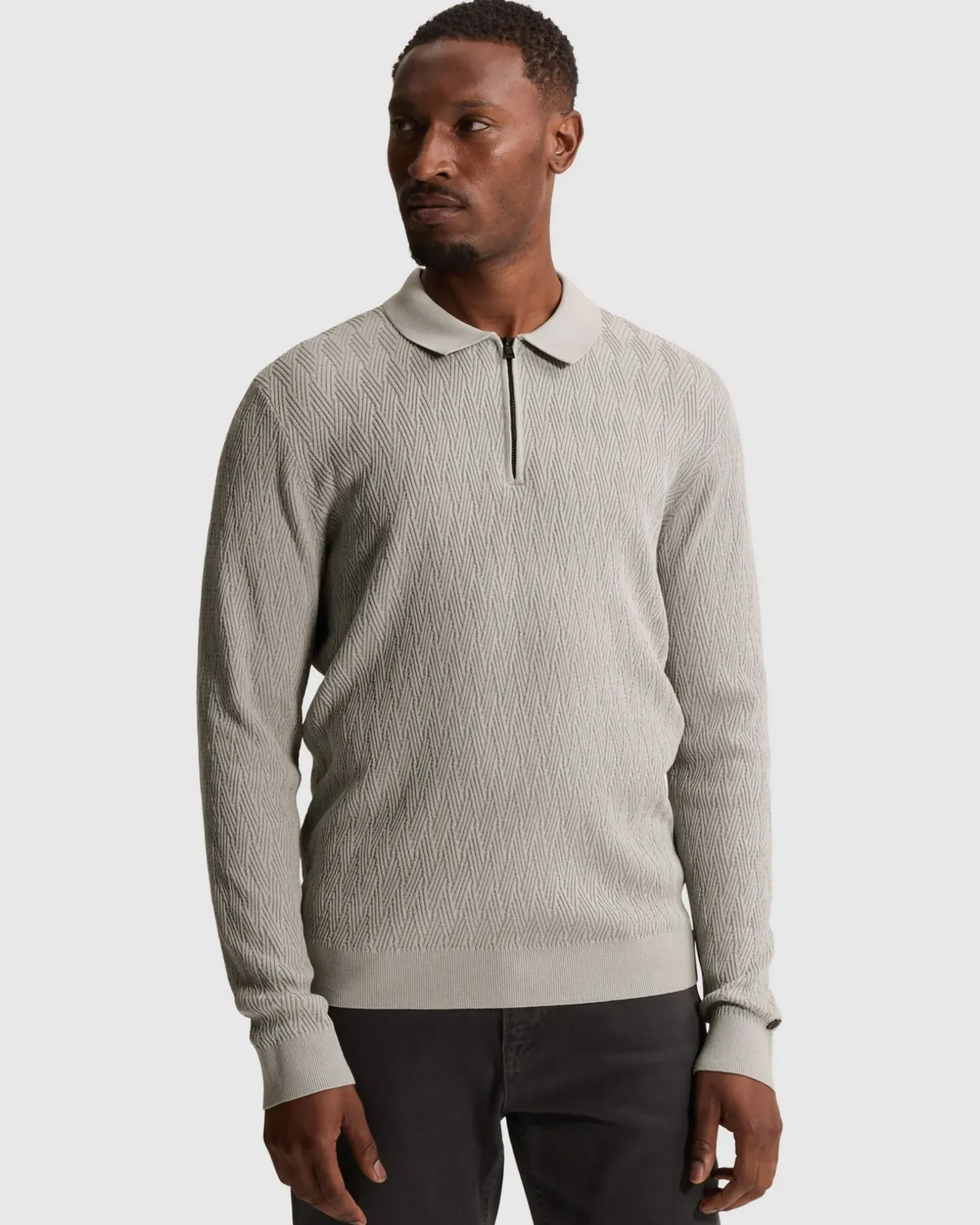 Cast Iron Polo lange mouw