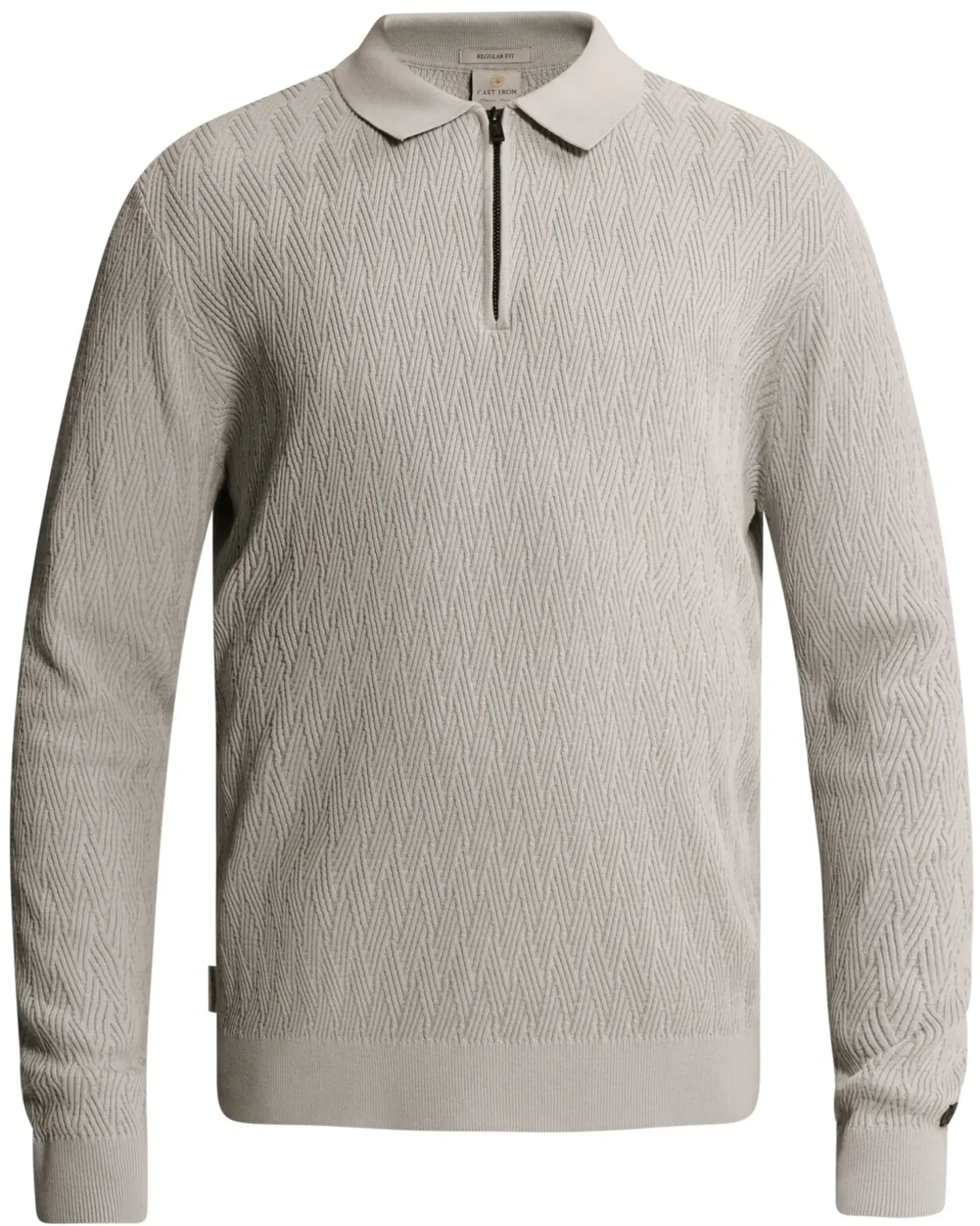 Cast Iron Polo lange mouw