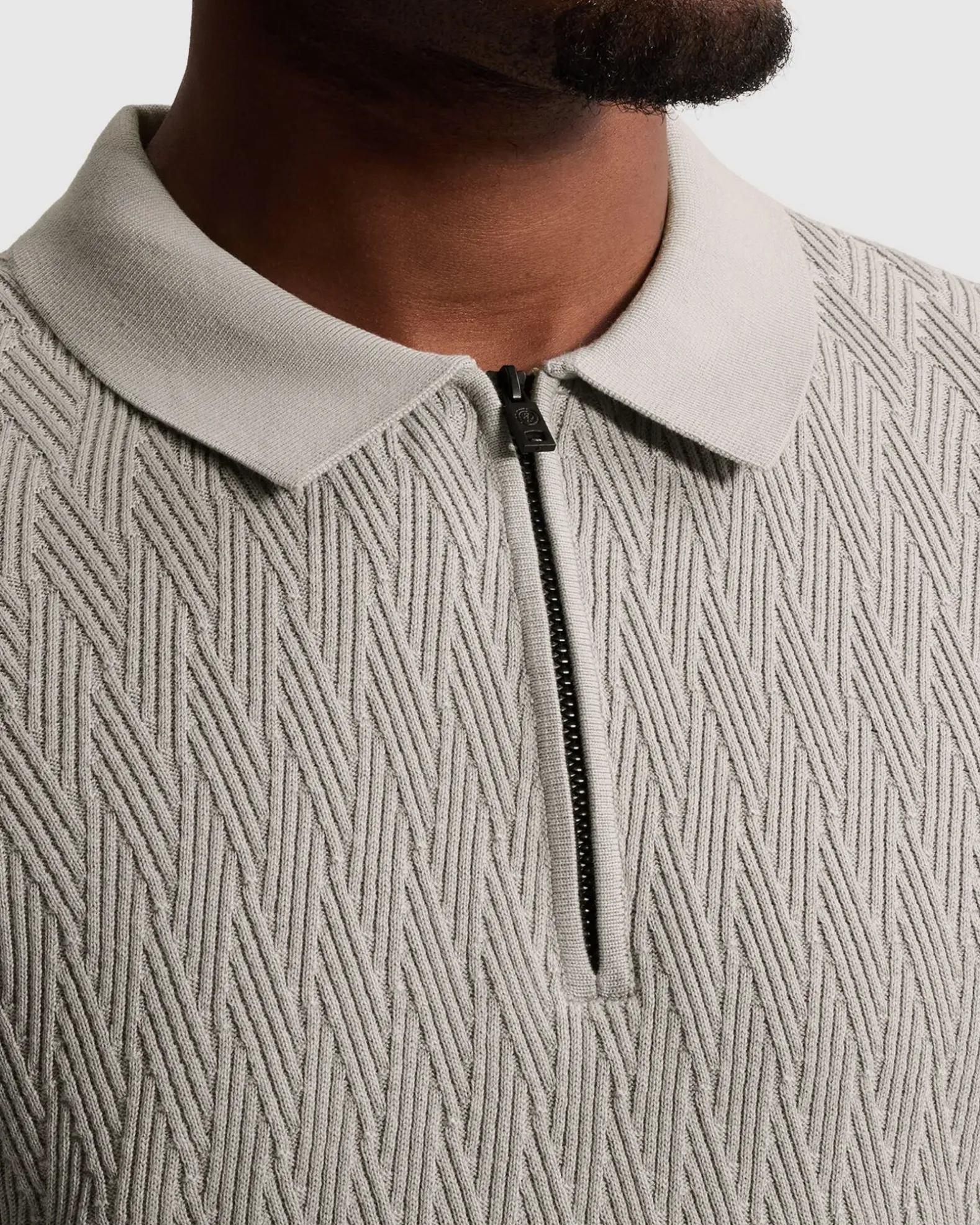 Cast Iron Polo lange mouw