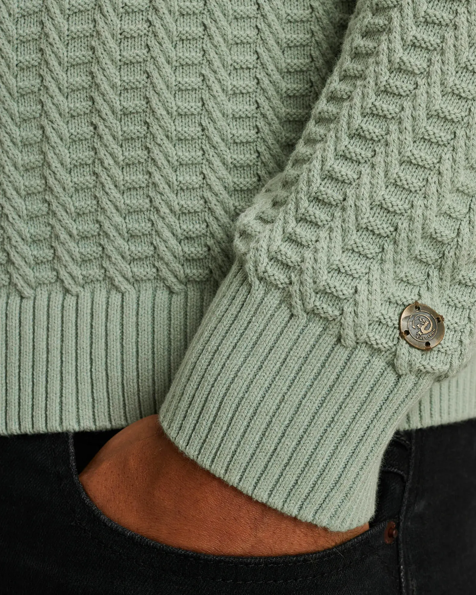 Cast Iron Polo Lange mouw