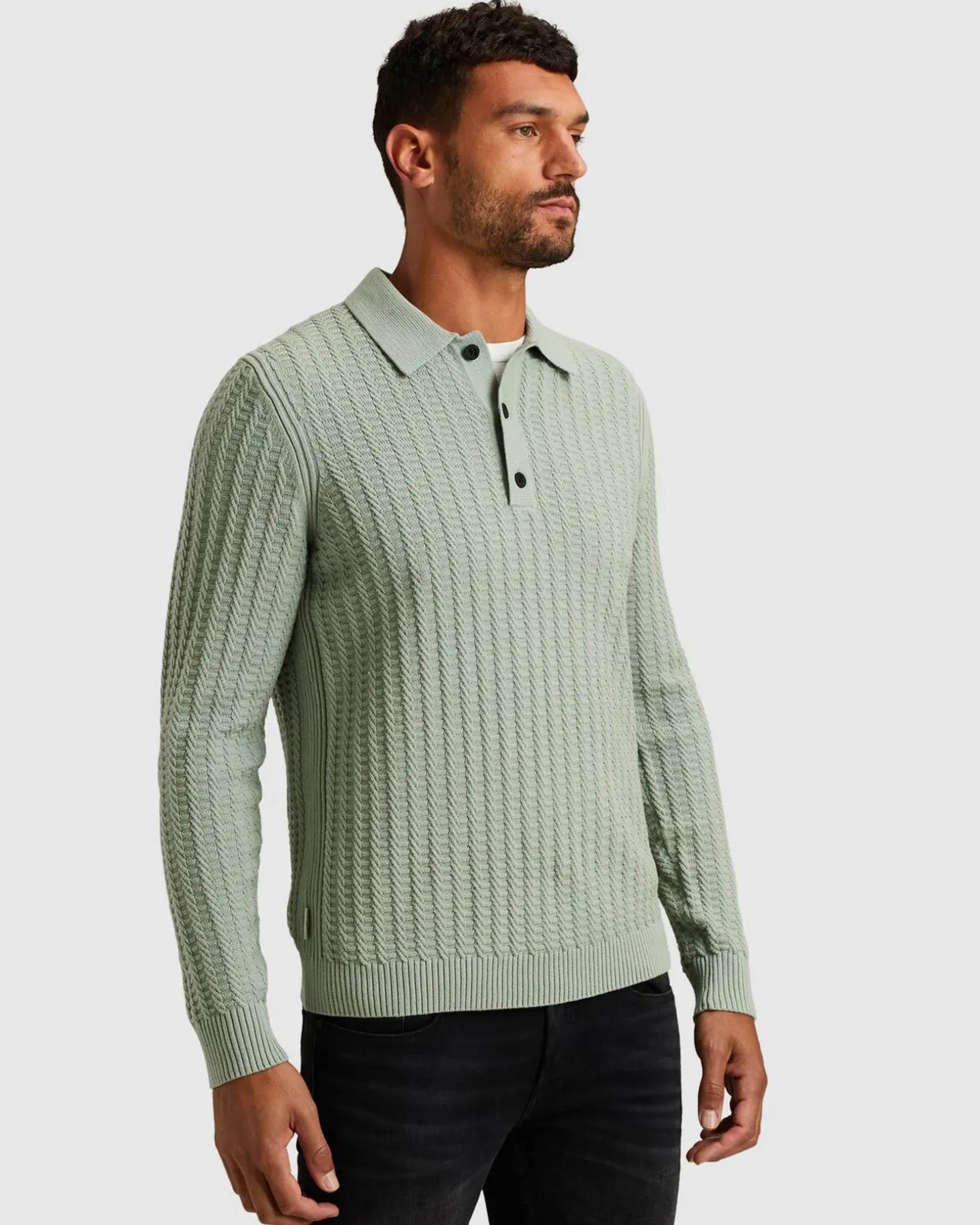 Cast Iron Polo Lange mouw