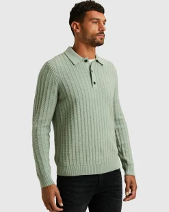 Cast Iron Polo Lange mouw