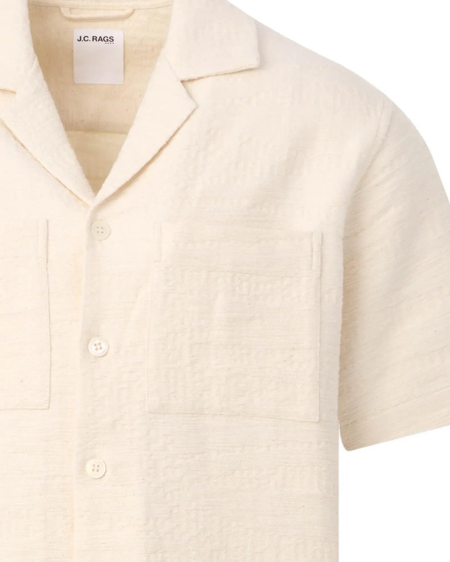 J.C. RAGS Aaron Structure Casual Overhemd