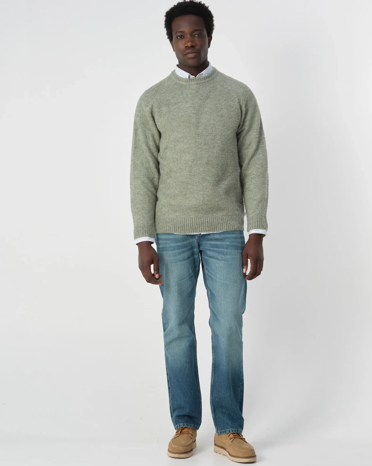 J.C. RAGS Buck Trui ronde hals
