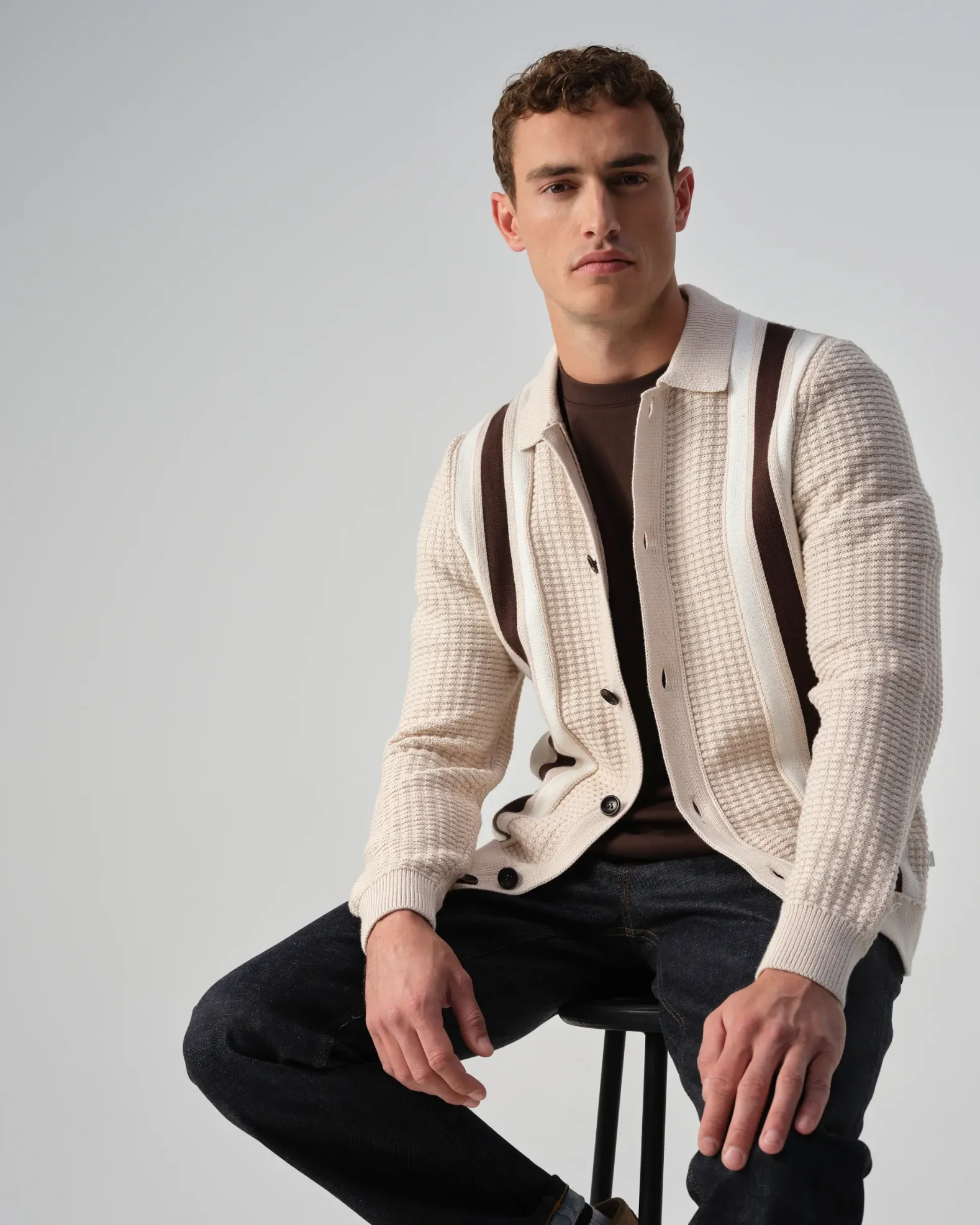 J.C. RAGS Polo Lange mouw