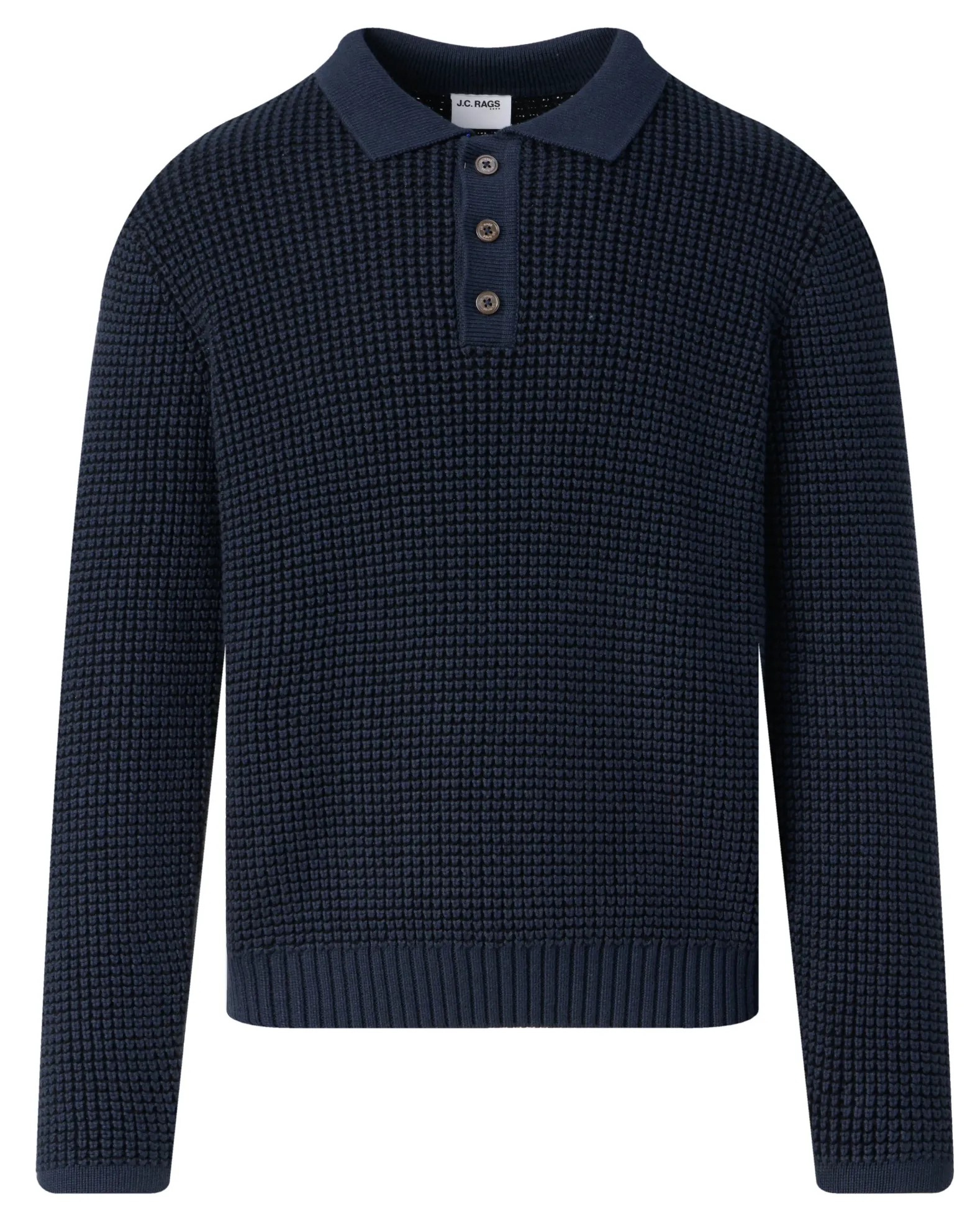 J.C. RAGS Polo Lange mouw