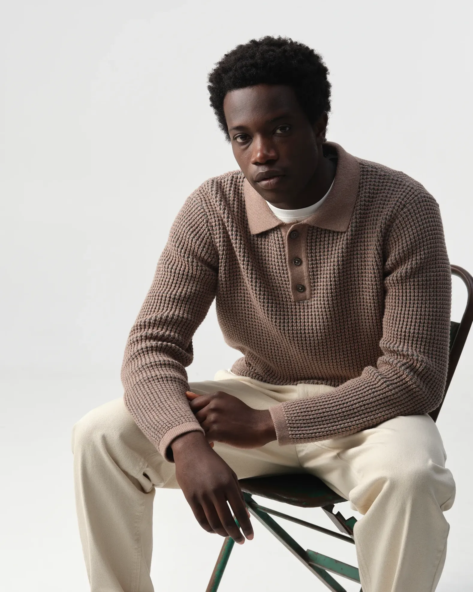 J.C. RAGS Polo Lange mouw