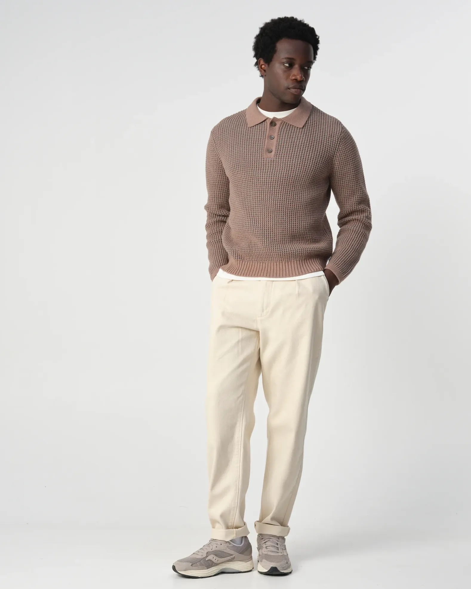 J.C. RAGS Polo Lange mouw