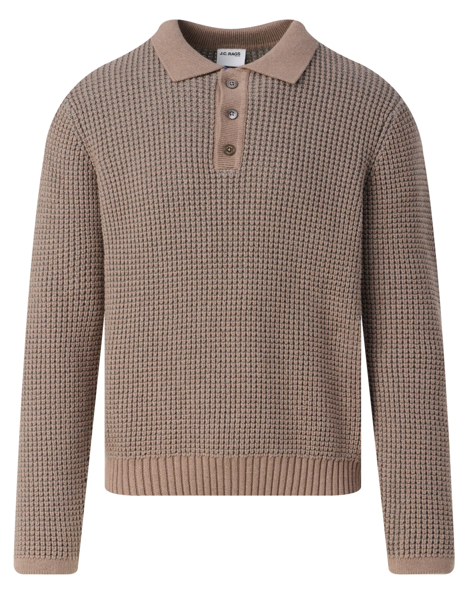 J.C. RAGS Polo Lange mouw