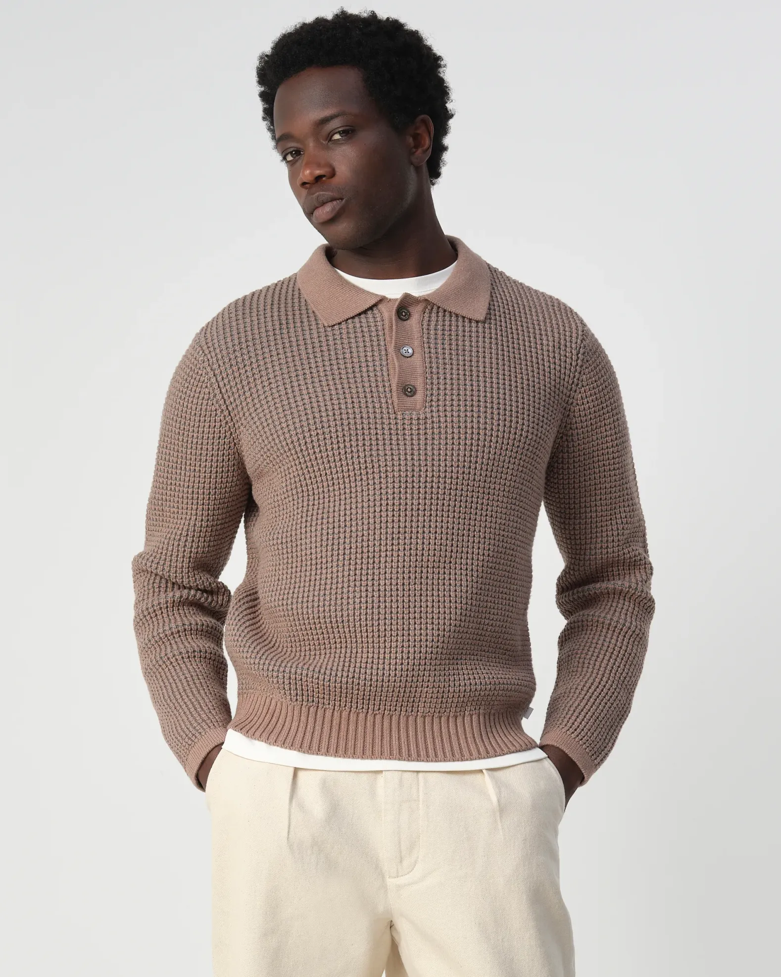 J.C. RAGS Polo Lange mouw