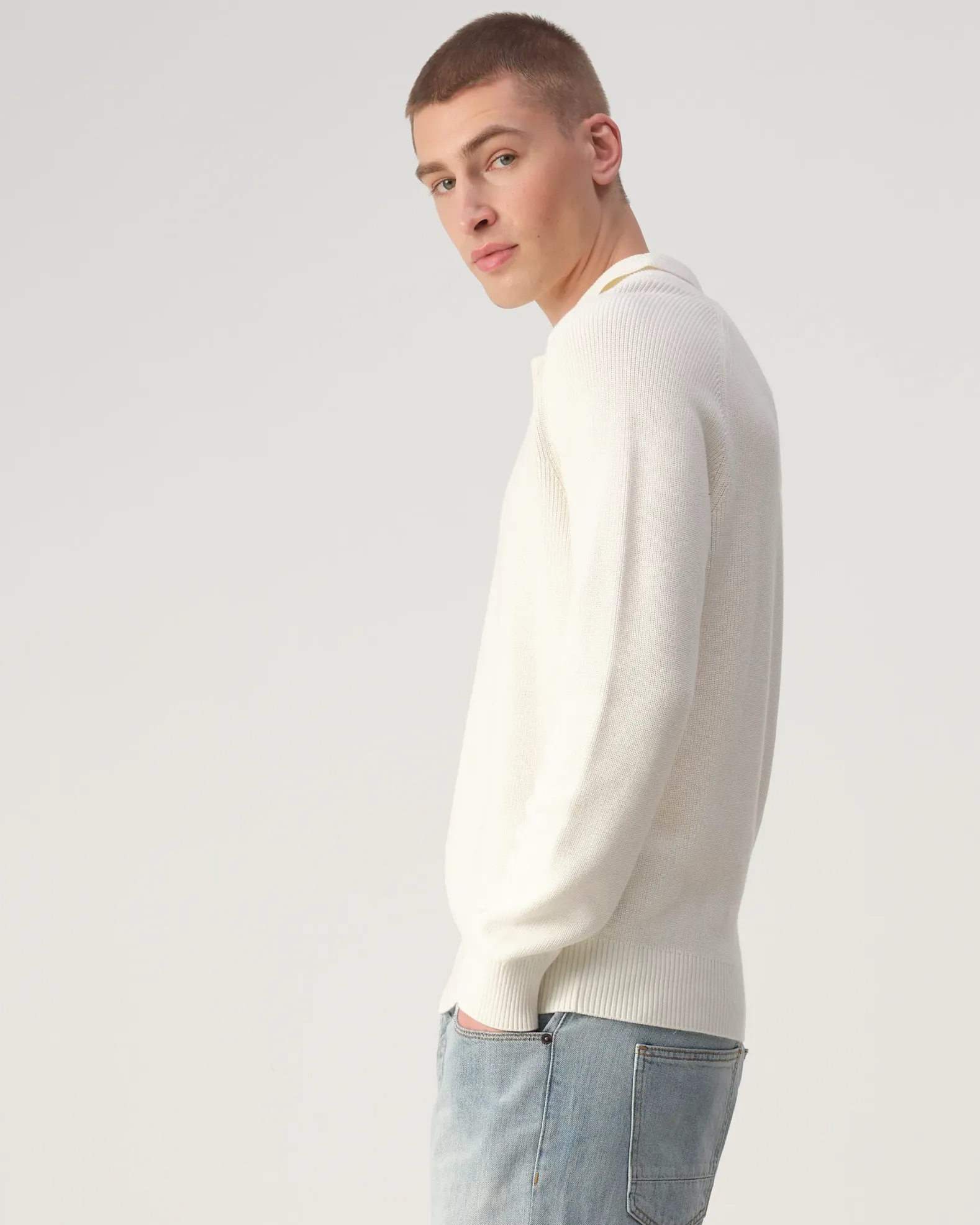 J.C. RAGS Polo lange mouw Ewald