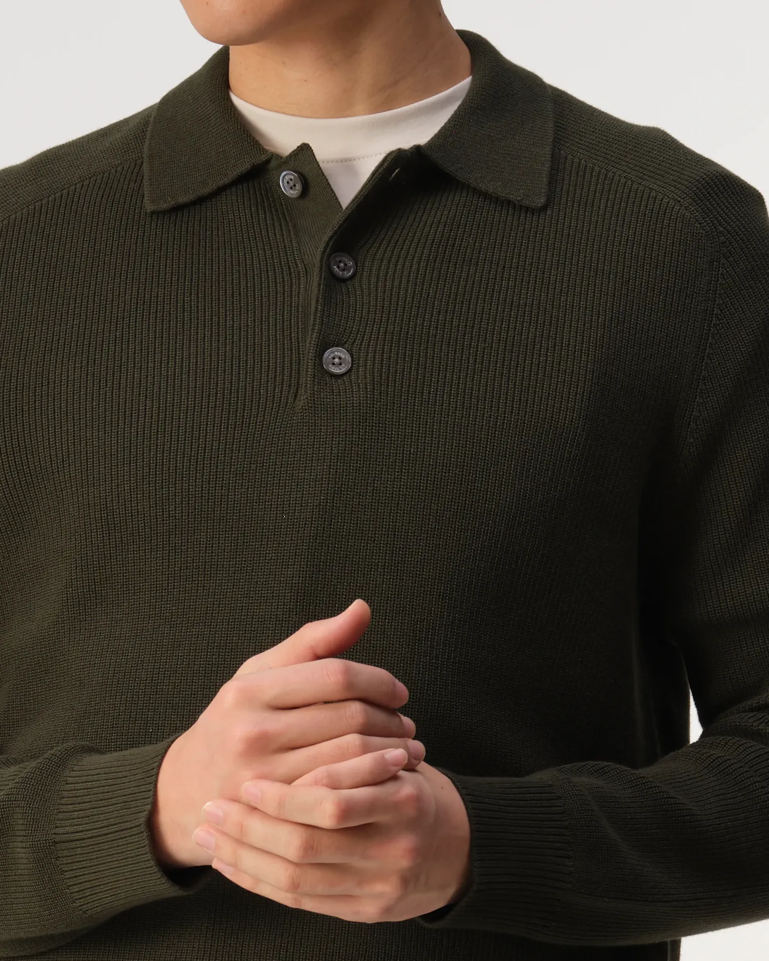 J.C. RAGS Polo lange mouw Ewald