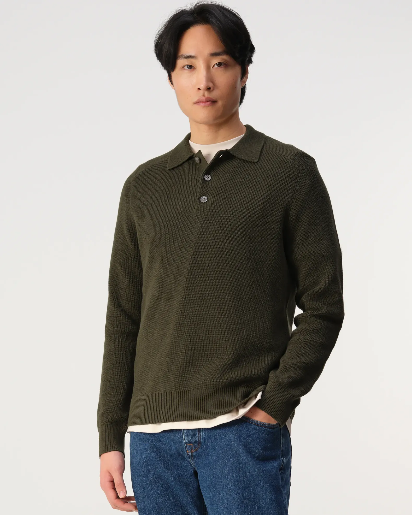 J.C. RAGS Polo lange mouw Ewald