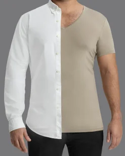 Slater ondershirts diepe V-hals stretch cooldown