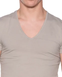 Slater ondershirts diepe V-hals Invisble 2-pack