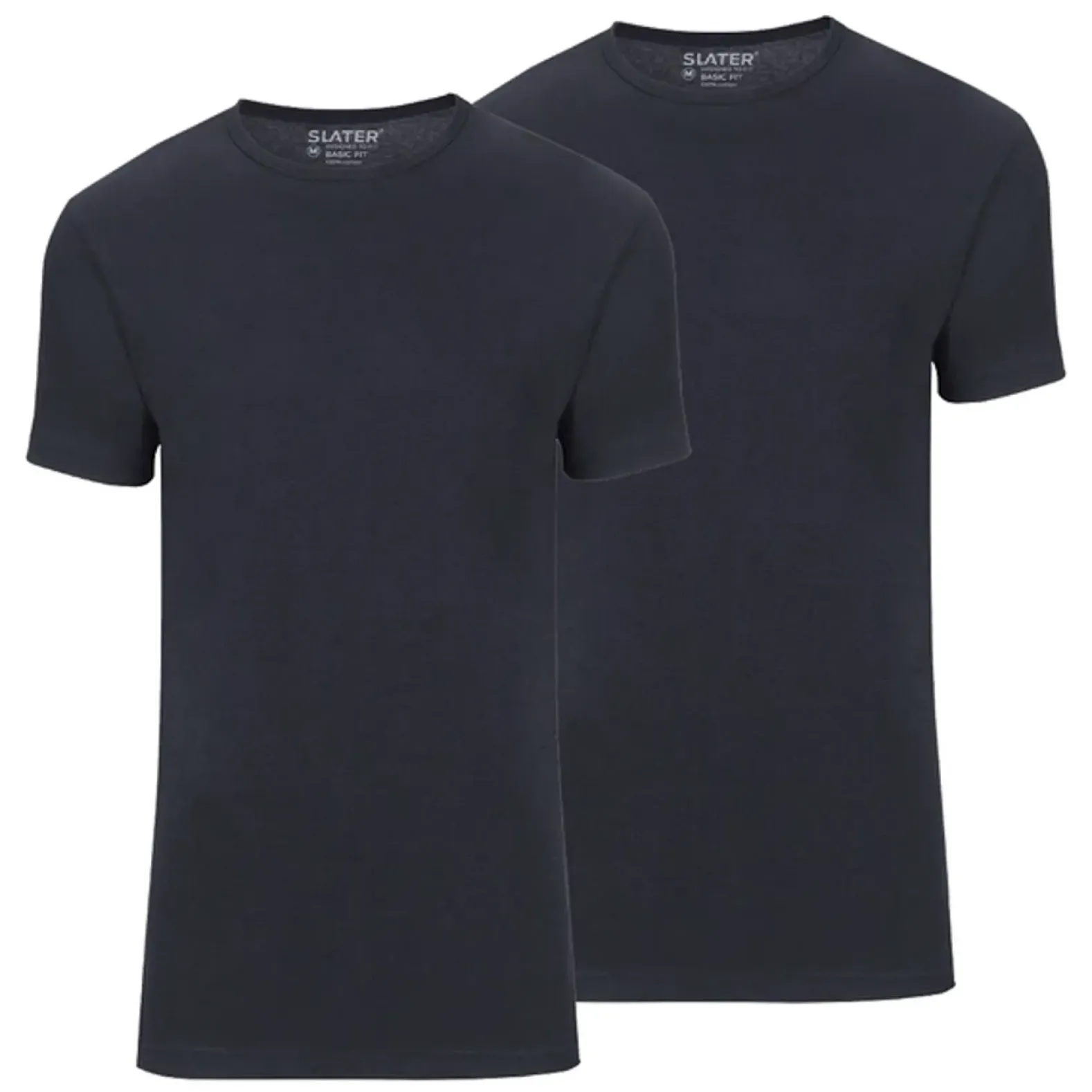 Slater ondershirts extra lang O-hals 2-pack