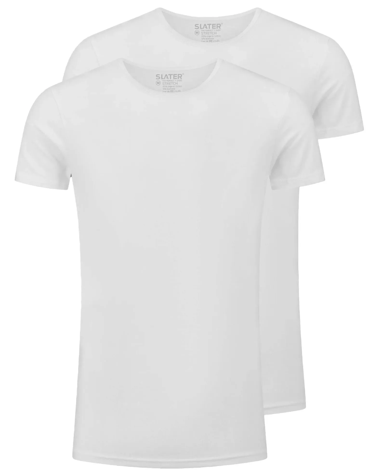 Slater ondershirts stretch O-hals 2-pack