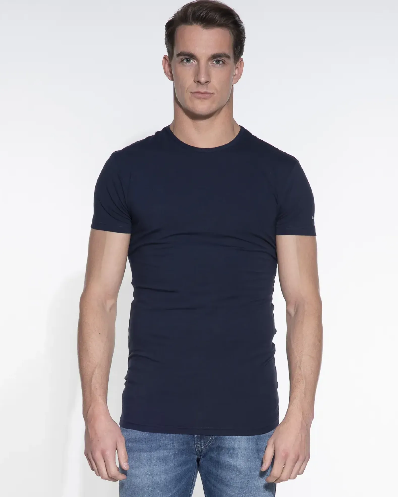 Slater ondershirts stretch O-hals 2-pack