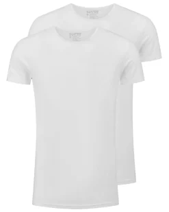 Slater ondershirts stretch V-hals 2-pack