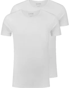 Slater ondershirts tencel stretch O-hals 2-pack