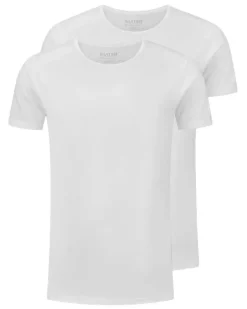 Slater regular fit T-shirt ronde hals 2-pack