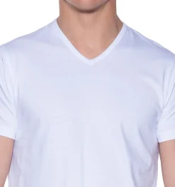 Slater regular fit T-shirt V-hals 2-pack