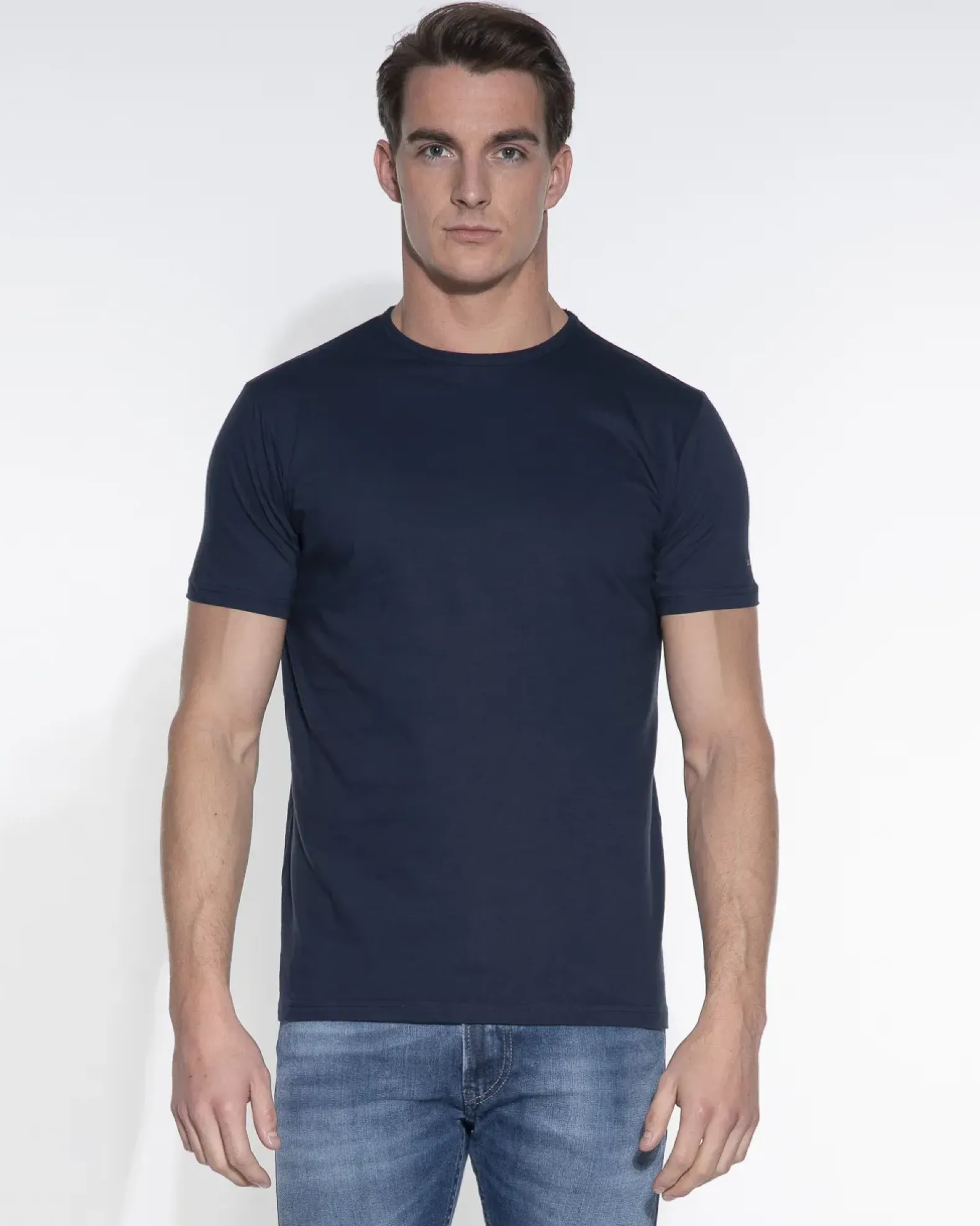 Slater T-shirts regular fit O-hals 2-pack