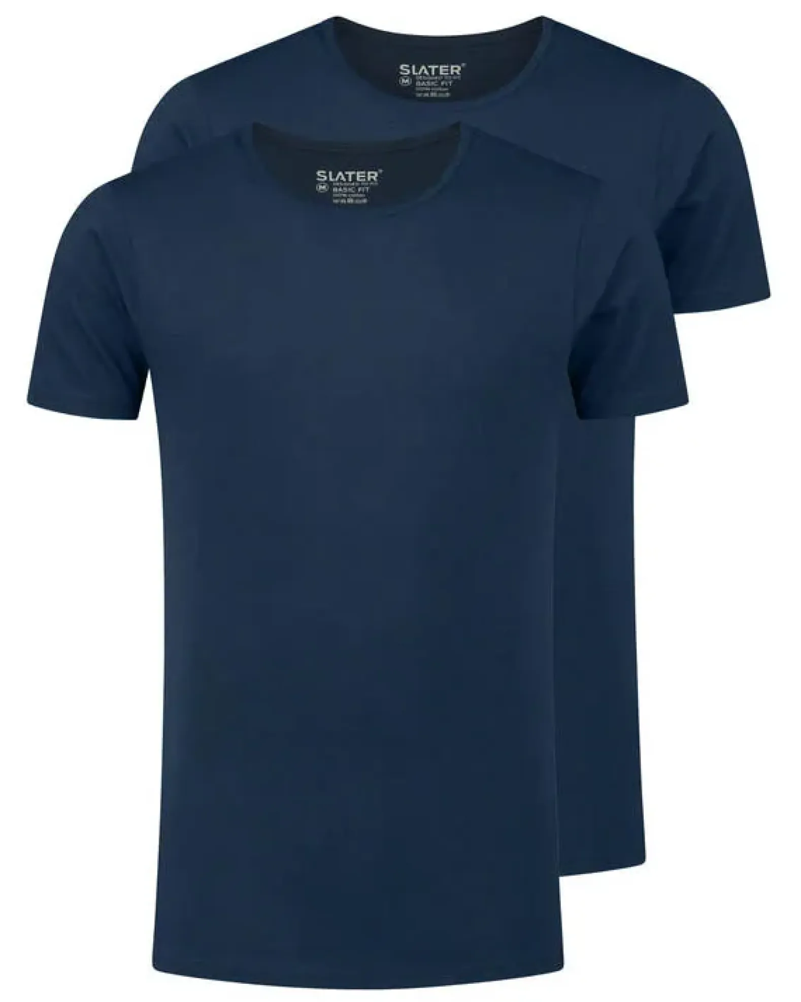 Slater T-shirts regular fit O-hals 2-pack