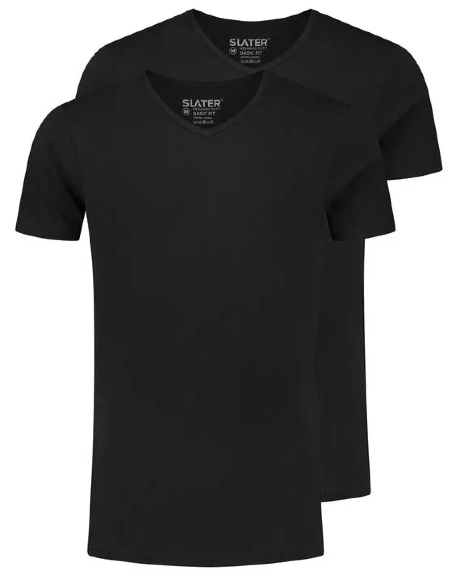 Slater T-shirts regular fit V-hals 2-pack